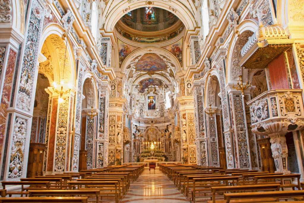Palermo Chiesa del Gesù Innenraum